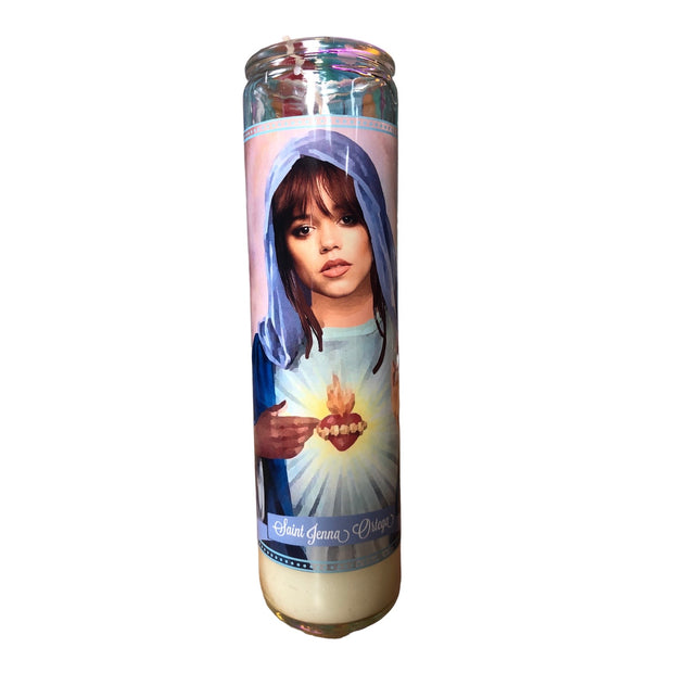 Jenna Ortega Devotional Prayer Saint Candle