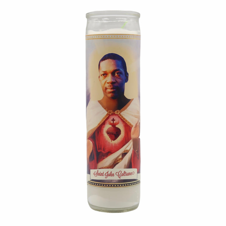 John Coltrane Devotional Prayer Saint Candle - Mose Mary and Me