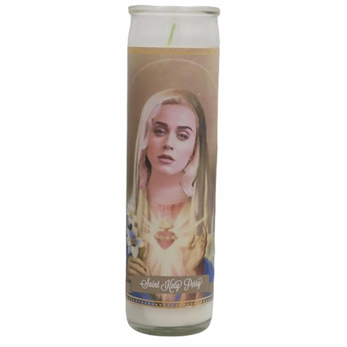Katy Perry Devotional Prayer Saint Candle - Mose Mary and Me