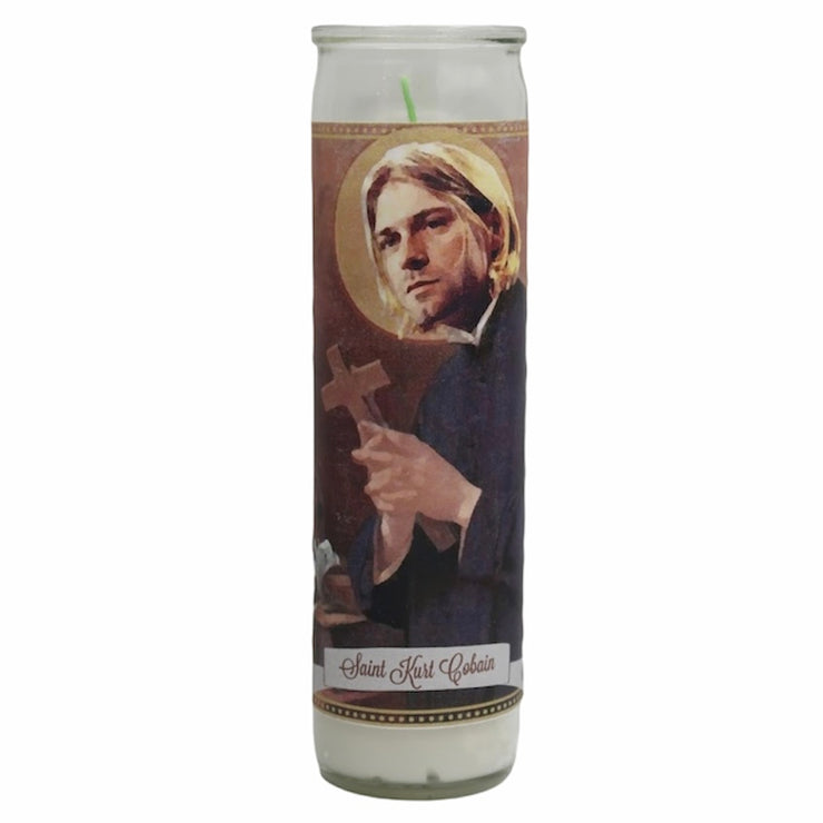 Kurt Cobain Devotional Prayer Saint Candle - Mose Mary and Me