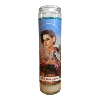 Kristen Stewart Devotional Prayer Saint Candle - The Luminary and Co. 