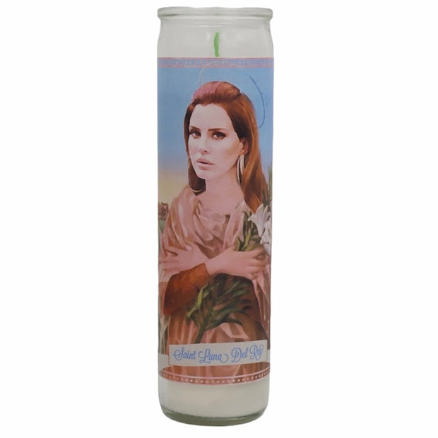 Lana Del Rey Devotional Prayer Saint Candle - Mose Mary and Me