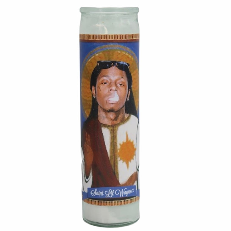 Lil Wayne Devotional Prayer Saint Candle - Mose Mary and Me