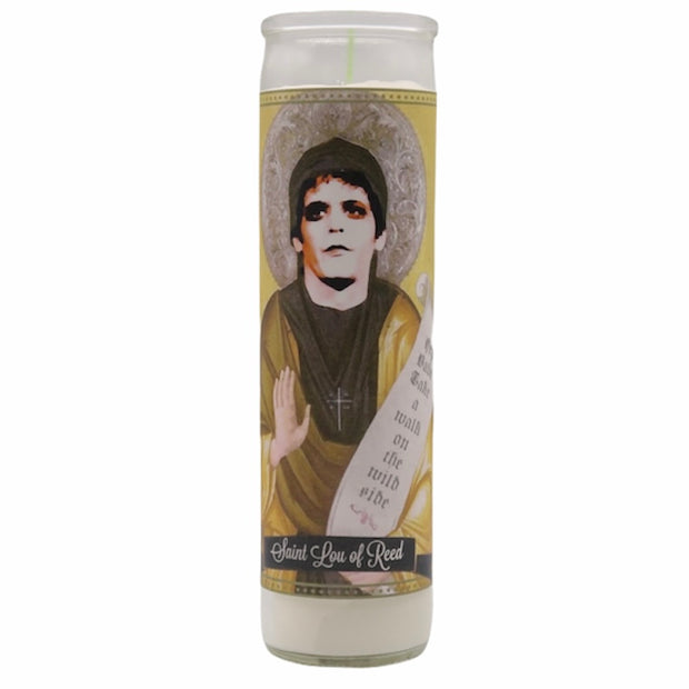 Lou Reed Devotional Prayer Saint Candle - Mose Mary and Me