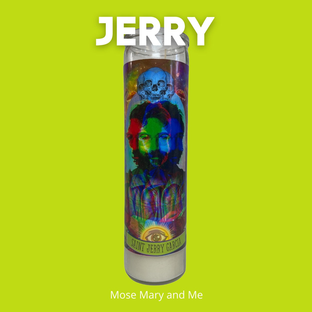 The Luminary Jerry Garcia Altar Candle - Mose Mary and Me