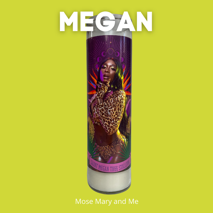 The Luminary Megan thee Stallion Altar Candle - Mose Mary and Me