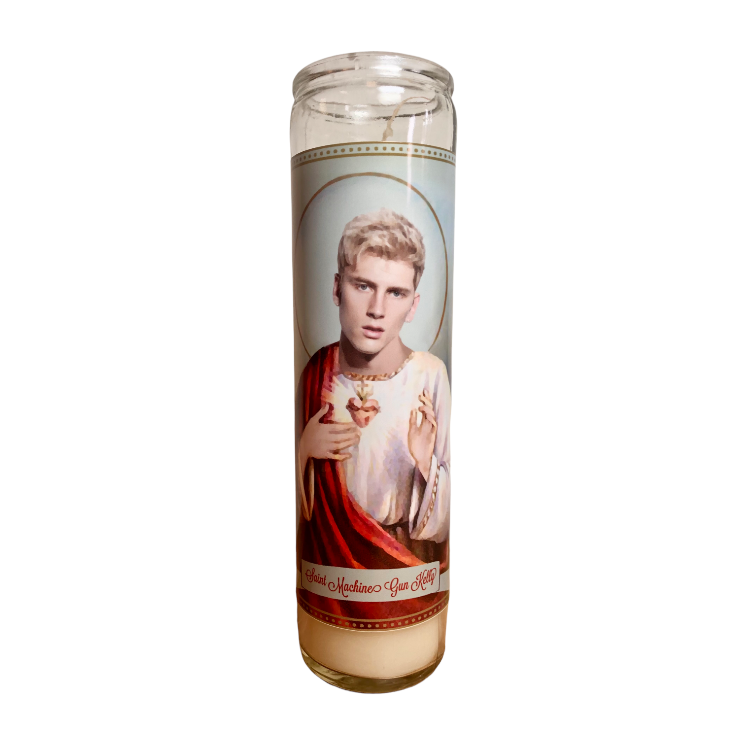 Machine Gun Kelly Devotional Prayer Saint Candle - The Luminary and Co. 