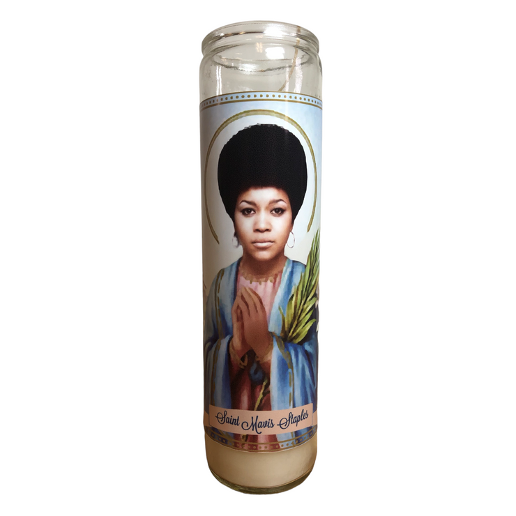 Mavis Staples Devotional Prayer Saint Candle - The Luminary and Co. 