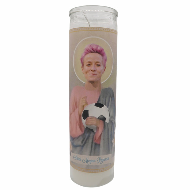 Megan Rapinoe Devotional Prayer Saint Candle - Mose Mary and Me
