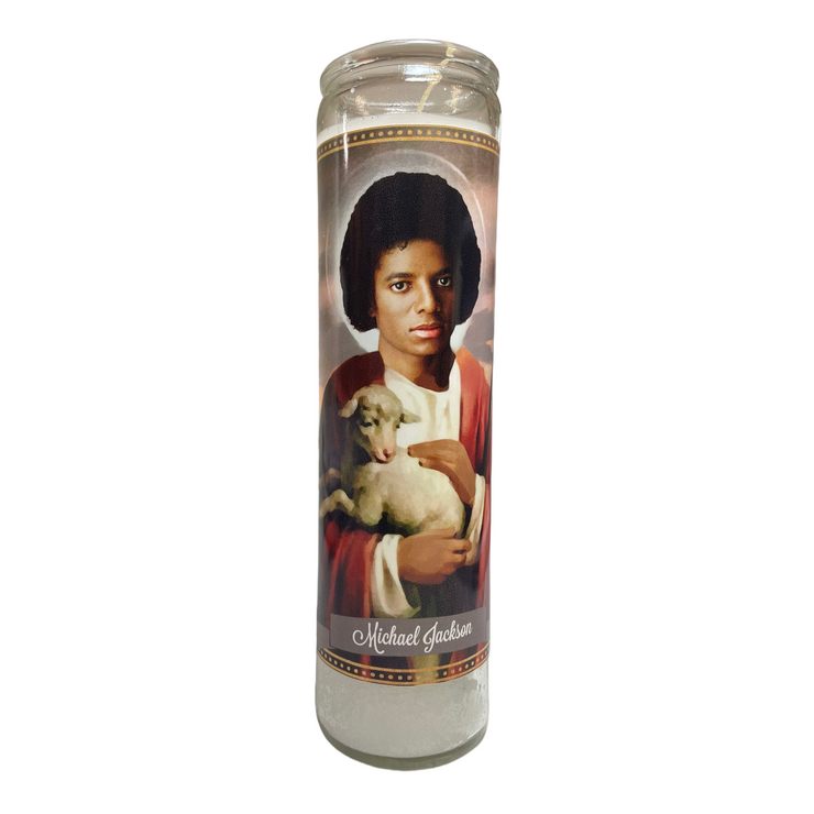 Michael Jackson Devotional Prayer Saint Candle - Mose Mary and Me