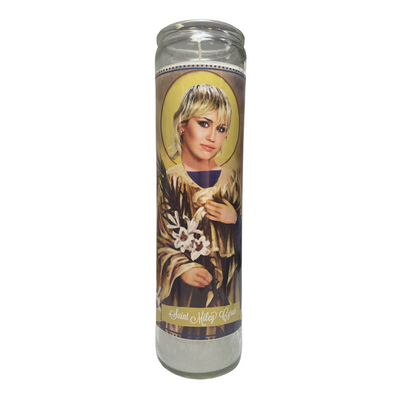Miley Cyrus Devotional Prayer Saint Candle - Mose Mary and Me