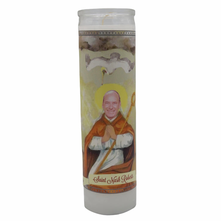 Nash Roberts Devotional Prayer Saint Candle - Mose Mary and Me