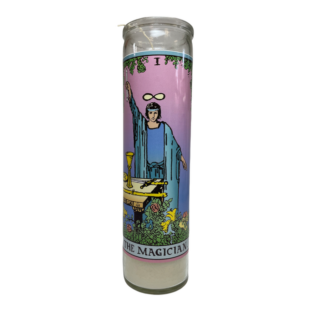 Neon Tarot Collection Devotional Prayer Saint Candle - Mose Mary and Me
