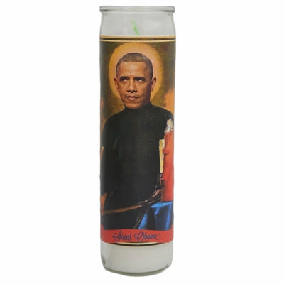 Barack Obama Devotional Prayer Saint Candle - Mose Mary and Me