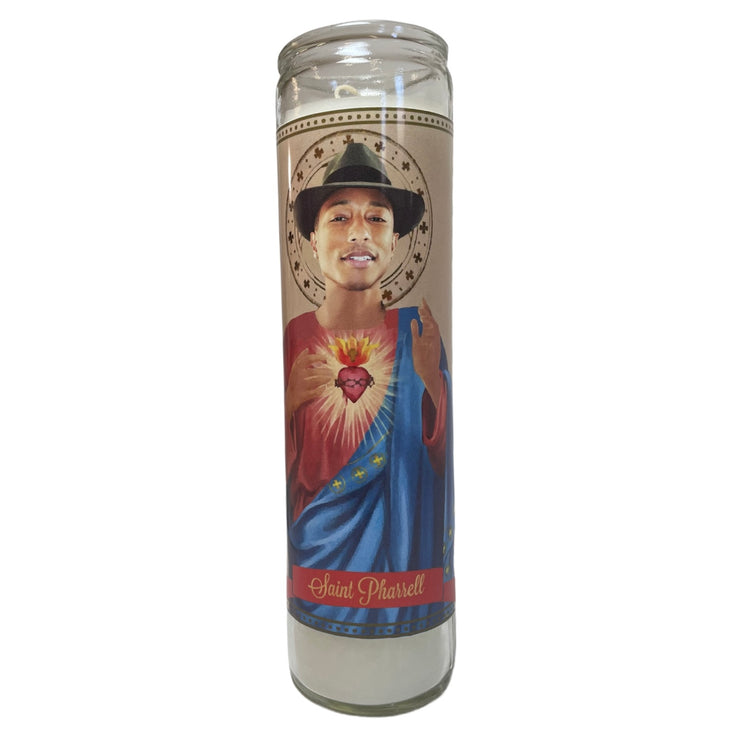 Pharrell Devotional Prayer Saint Candle - Mose Mary and Me