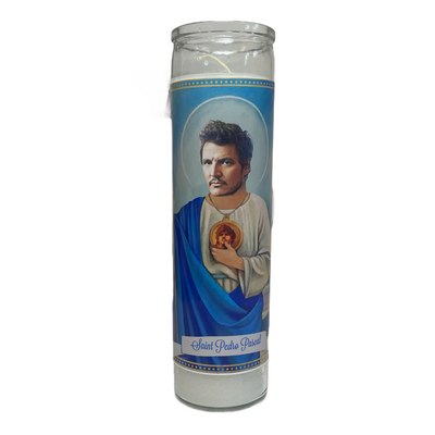 Pedro Pascal Devotional Prayer Saint Candle - Mose Mary and Me