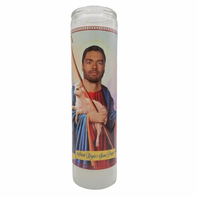 Regé-Jean Page Devotional Prayer Saint Candle - Mose Mary and Me