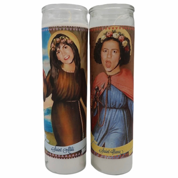 Broad City -Abbi & Ilana Broad City Saint Prayer Devotional Candles Set - Mose Mary and Me