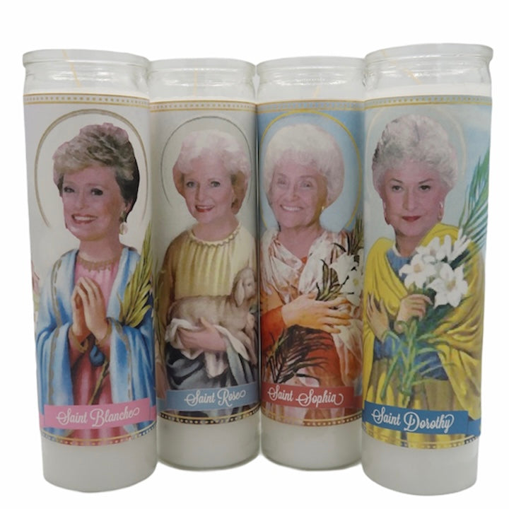Cast of the Golden Girls Devotional Prayer Saint Candles - Mose Mary and Me