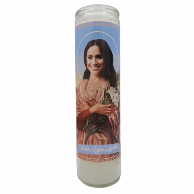 Meghan Markle Devotional Prayer Saint Candle - Mose Mary and Me