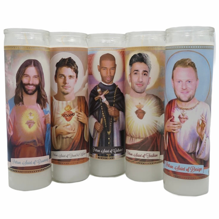 Queer Eye Candles Set or Individual Patron Saints - Mose Mary and Me