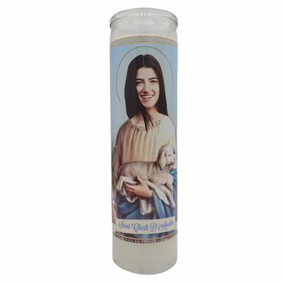 Charli D'Amelio Devotional Prayer Saint Candle - Mose Mary and Me