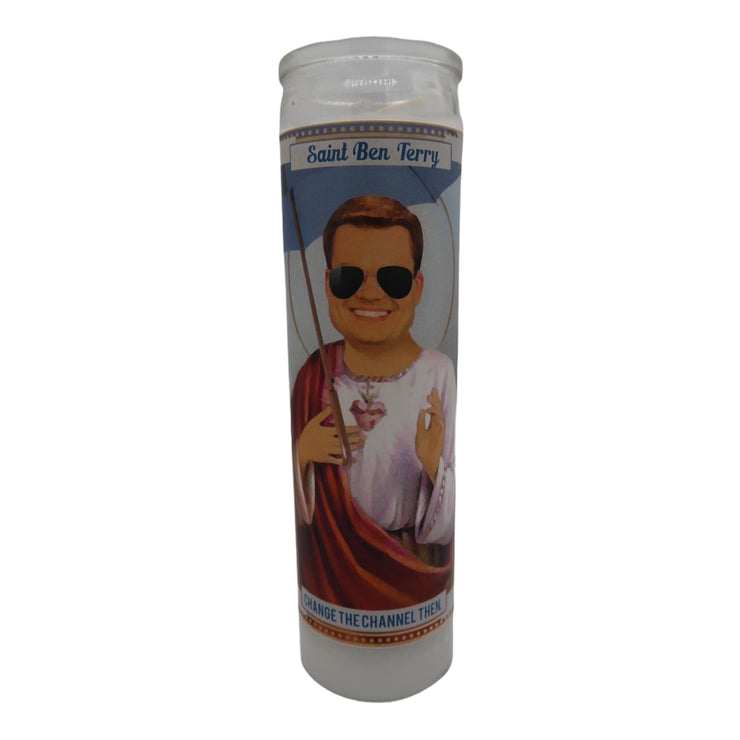 Ben Terry ‘Change the Channel Then’ Devotional Prayer Saint Candle - Mose Mary and Me