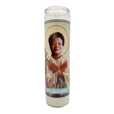 Maya Angelou Devotional Prayer Saint Candle - Mose Mary and Me