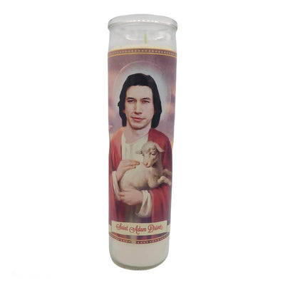 Adam Driver Devotional Prayer Saint Candle - Mose Mary and Me