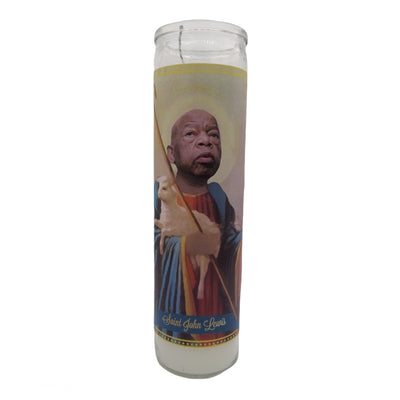 John Lewis Devotional Prayer Saint Candle - Mose Mary and Me