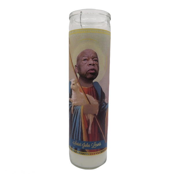 John Lewis Devotional Prayer Saint Candle - Mose Mary and Me
