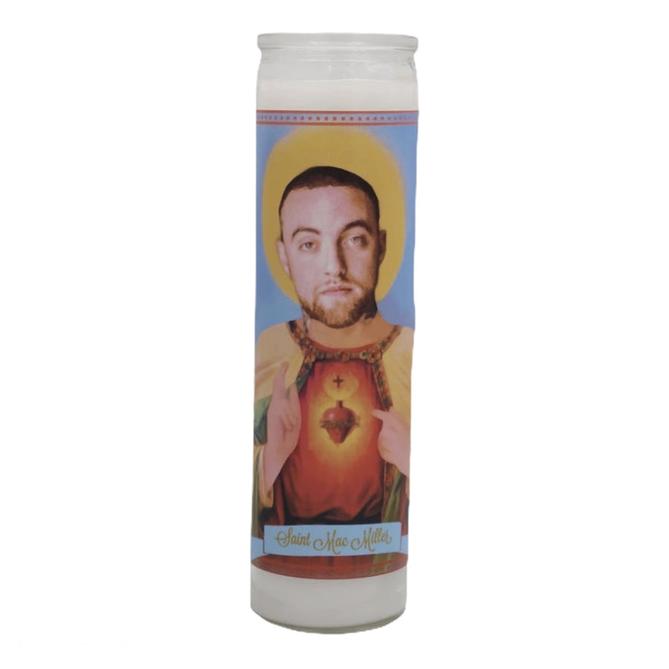Mac Miller Devotional Prayer Saint Candle - Mose Mary and Me