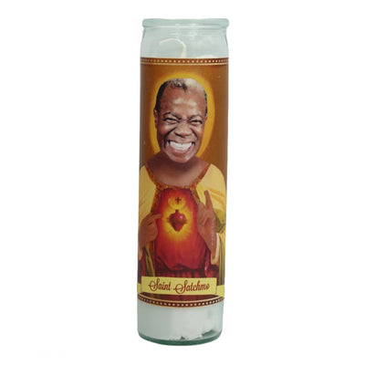 Satchmo Louis Armstrong Devotional Prayer Saint Candle - Mose Mary and Me