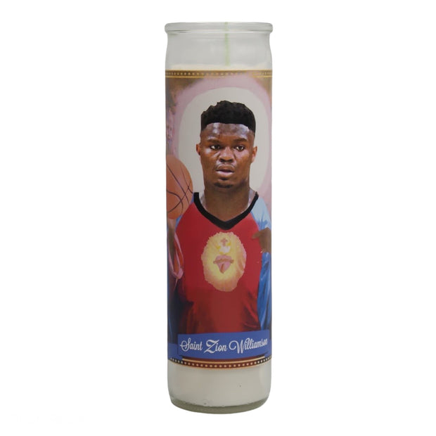 Zion Williamson Devotional Prayer Saint Candle - Mose Mary and Me