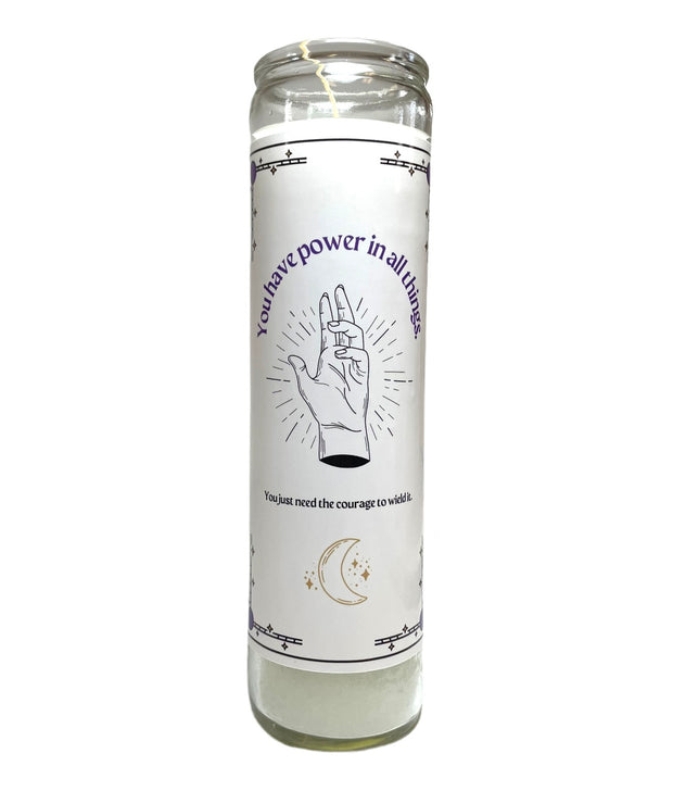 You Have Power Devotional Prayer Saint Candle - Mose Mary and Me