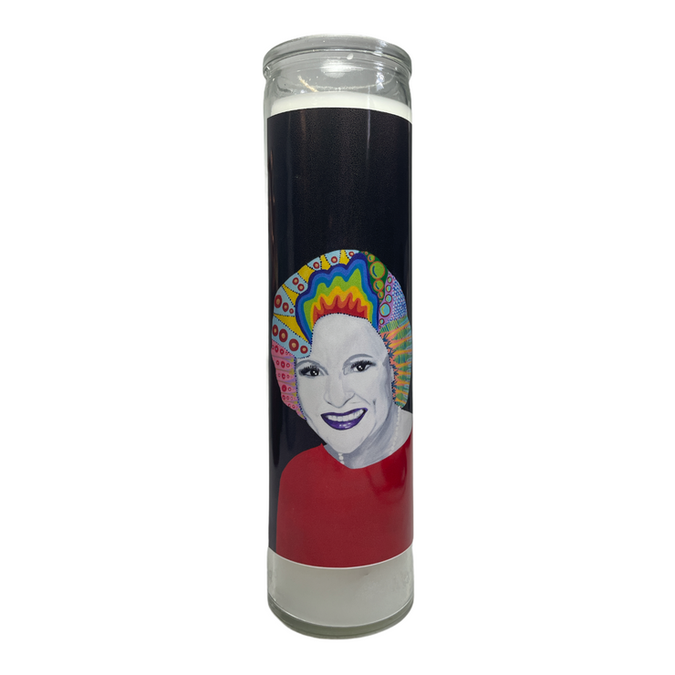 CM Betty White "Rose" Devotional Prayer Saint Candle - Mose Mary and Me