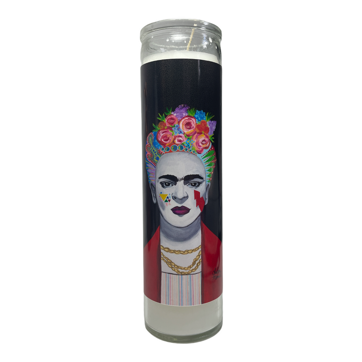 CM Frida Devotional Prayer Saint Candle - Mose Mary and Me