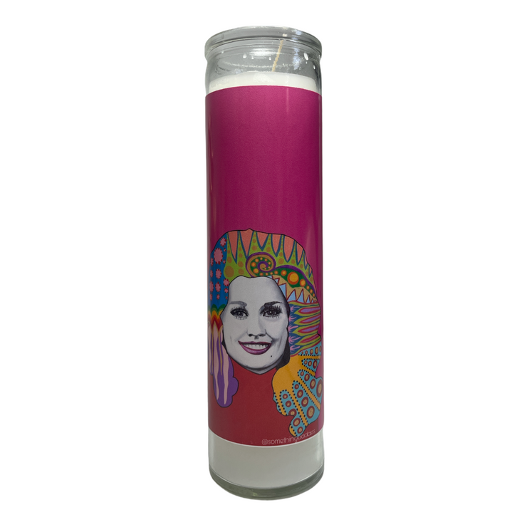 CM Dolly Parton Devotional Prayer Saint Candle - Mose Mary and Me