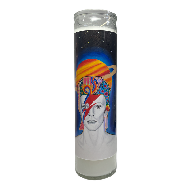 CM David Bowie Devotional Prayer Saint Candle - Mose Mary and Me