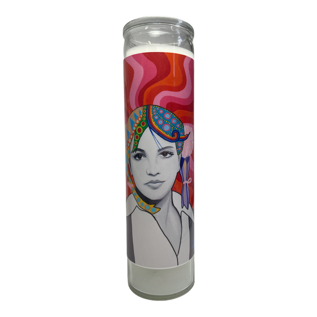 CM Britney Spears Devotional Prayer Saint Candle - Mose Mary and Me