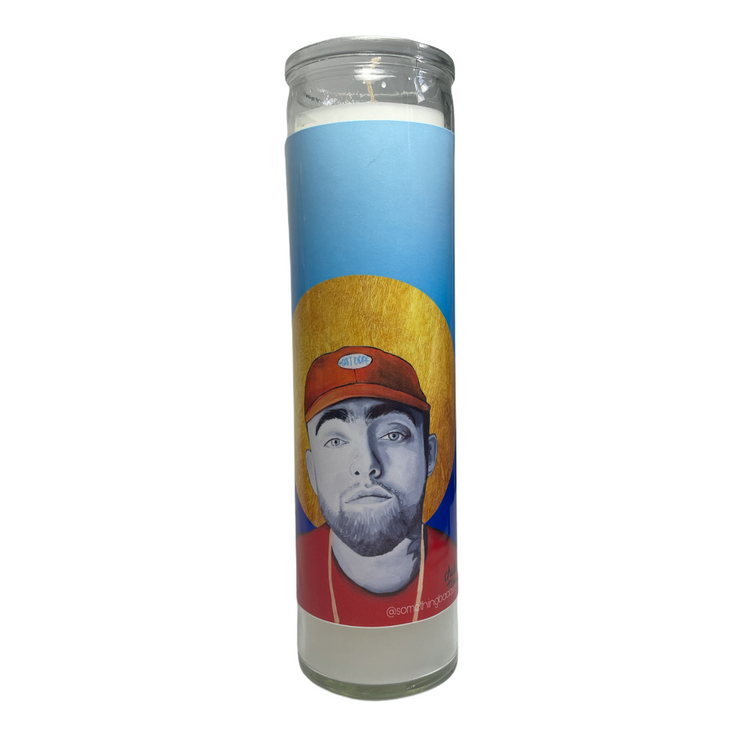 CM MAC MILLER Devotional Prayer Saint Candle - Mose Mary and Me