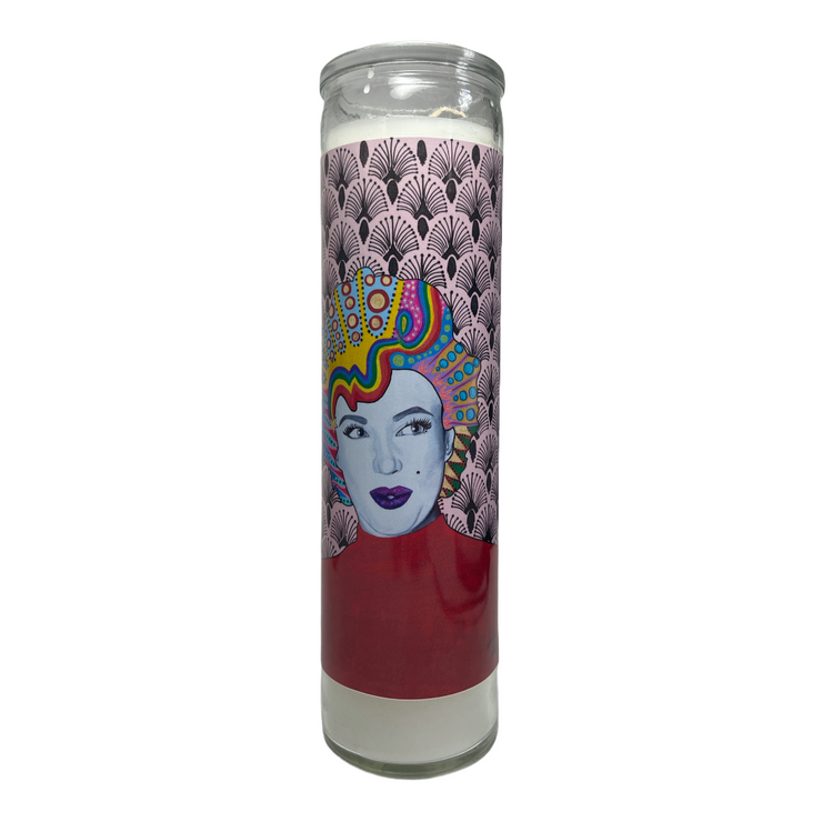 CM Marilyn Monroe Pink Devotional Prayer Saint Candle - Mose Mary and Me