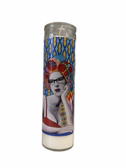 Chelsea Merrill Boyfriend Devotional Prayer Saint Candle - Mose Mary and Me