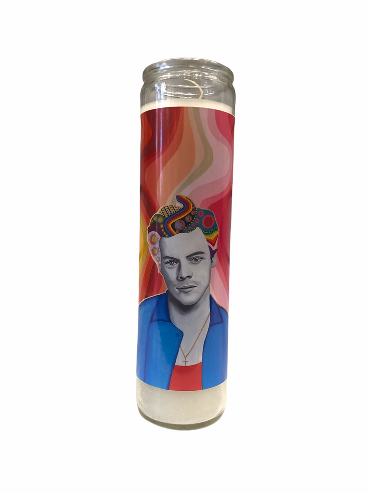 Chelsea Merrill Harry Styles Devotional Prayer Saint Candle - Mose Mary and Me