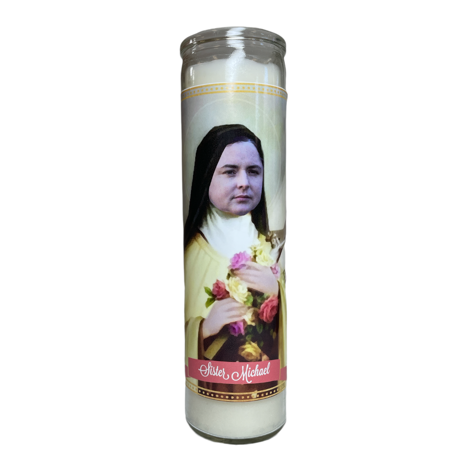 Sister Michael Devotional Prayer Saint Candle - Mose Mary and Me