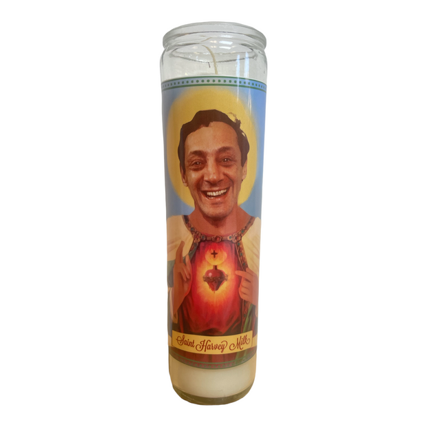 Harvey Milk Devotional Prayer Saint Candle - The Luminary and Co. 