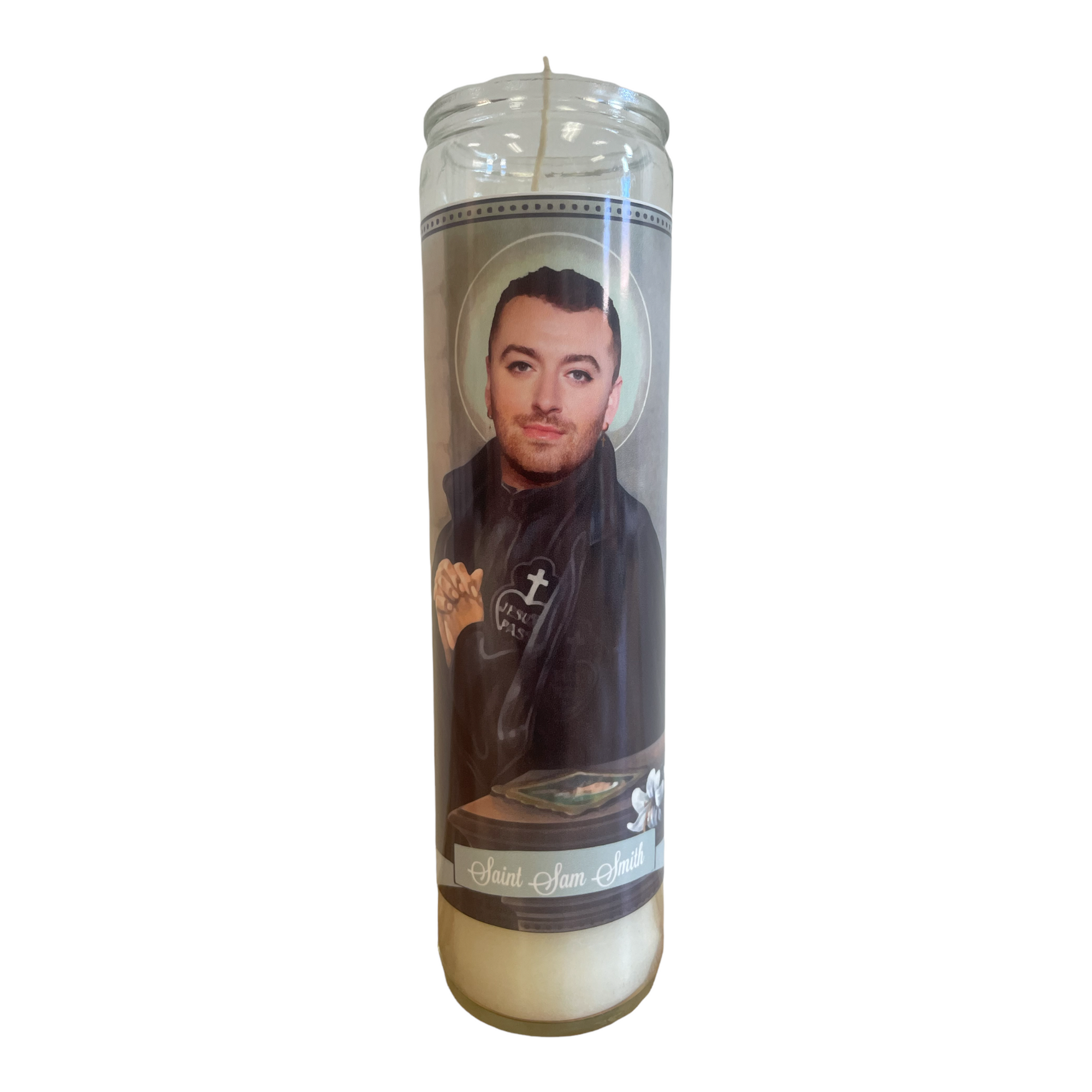 Sam Smith Devotional Prayer Saint Candle - The Luminary and Co. 