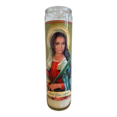 Drew Afualo Devotional Prayer Saint Candle - The Luminary and Co. 