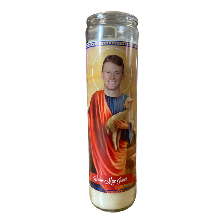 Mac Jones Devotional Prayer Saint Candle