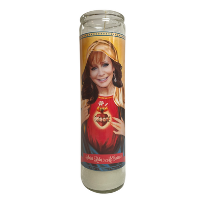 Reba McEntire Devotional Prayer Saint Candle - Mose Mary and Me